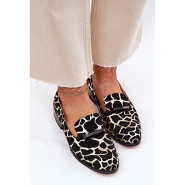 S.Barski Chaussures en daim pour femmes avec un ornement LZ51-505 noir et or le noir 6