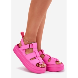 Inna Sandales féminines sur la plate-forme fuchsia rose 1