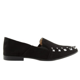 Mocassins lordsy noirs à clous 1415 Noir le noir 1