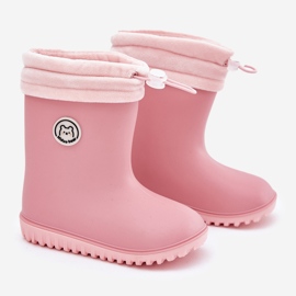 Inna Galoshes pour enfants avec un réchauffeur rose 1