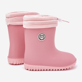 Inna Galoshes pour enfants avec un réchauffeur rose 2