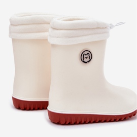 Inna Galoshes pour enfants avec un réchauffeur de perles légères beige 2