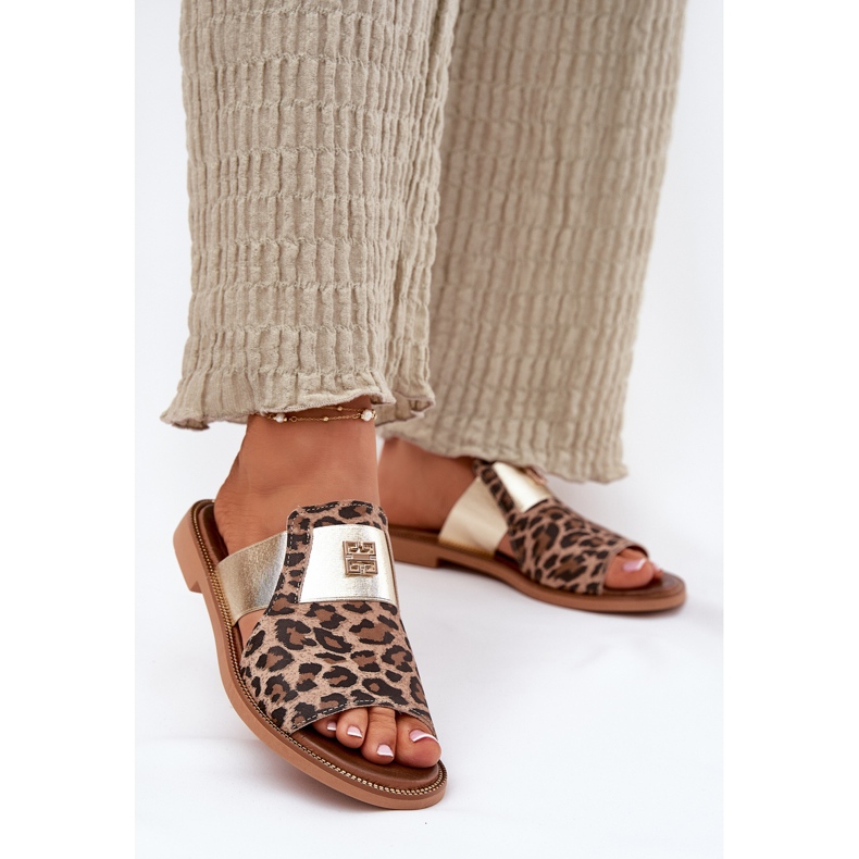 Zazoo Élégant FLAT-PLEATER -HIGH -HEEL TOP LIGUR brun 2