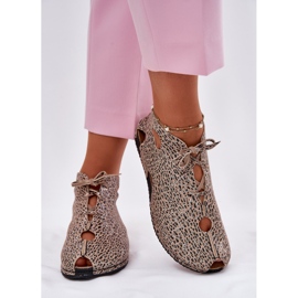 Bottes en cuir à motifs Maciejka 03426-49 Print léopard beige 3