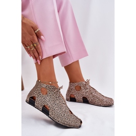 Bottes en cuir à motifs Maciejka 03426-49 Print léopard beige 6