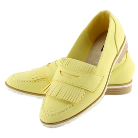 Mocassins jaune jaune pour femme 2