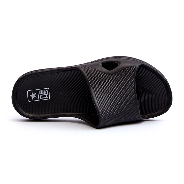 News Les tongs de piscine noire féminine classiques le noir 3