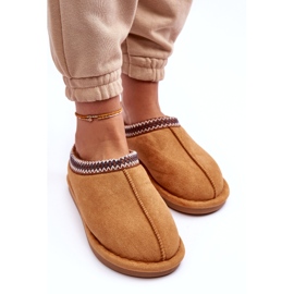 Pantres de daim des femmes avec une caméra beige fourrure 2