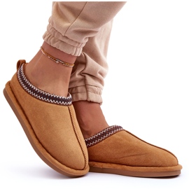 Pantres de daim des femmes avec une caméra beige fourrure 4