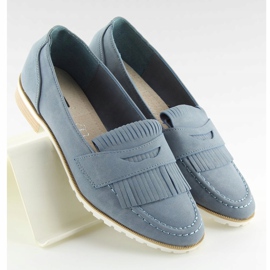 Mocassins femme bleu 1174 Marine 1