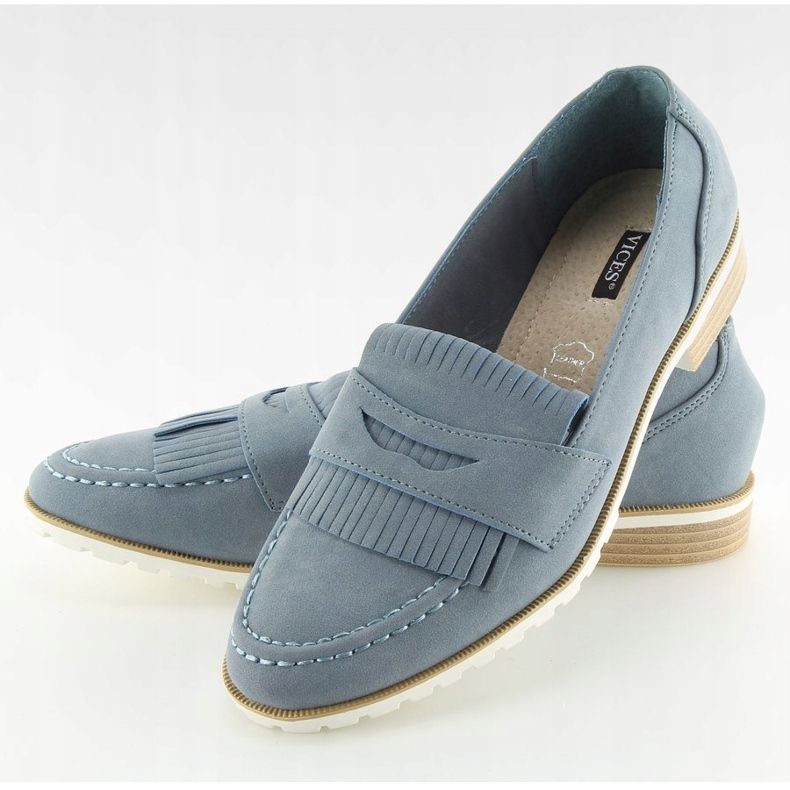 Mocassins femme bleu 1174 Marine 2
