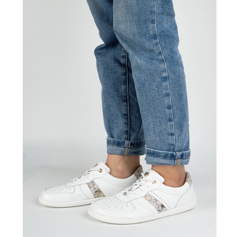Olivier Modèle aux pieds nus 1773pol White Maxi Sneakers blanche 2