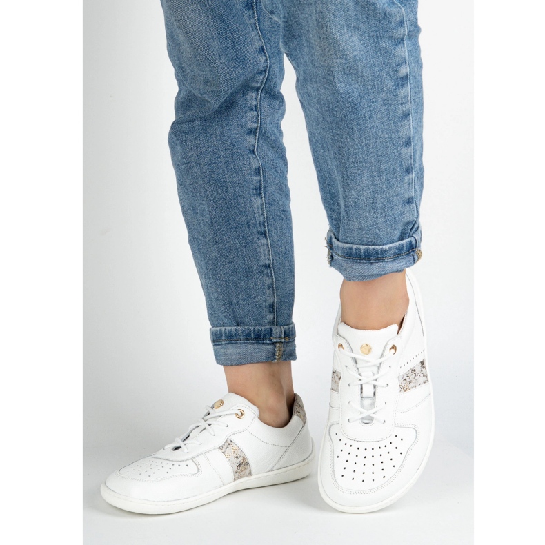 Olivier Modèle aux pieds nus 1773pol White Maxi Sneakers blanche 1
