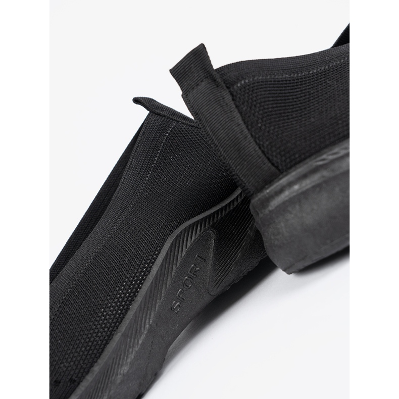 Shelvt Chaussures de sport à enfiler noires le noir 1