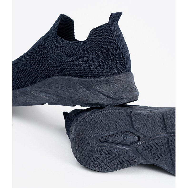 Shelvt Chaussures de sport coulissantes bleu marine pour femmes 1 Shelvt Chaussures de sport coulissantes bleu marine pour femmes 1