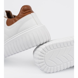 Shelvt Baskets féminines blanches inserts bruns 1