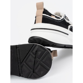 Shelvt Baskets pour femmes noires avec inserts blancs le noir 2