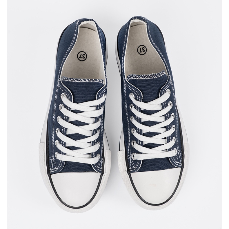 Shelvt Baskets bleu marine féminine sur la plate-forme 1 Shelvt Baskets bleu marine féminine sur la plate-forme 1