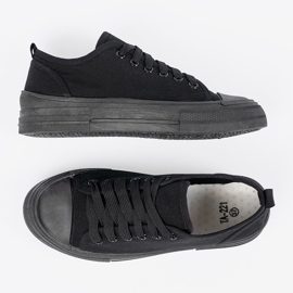 Shelvt Baskets noires confortables avec une tige courte le noir 3