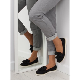 Mocassins femme à franges Noir 7214 Noir le noir 2