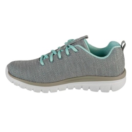Skechers Twisted Fortune Shoes 12614-gymn gris 1