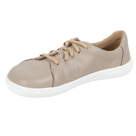 WASAK Chaussures en cuir minimaliste aux pieds nus 0771W beige 1
