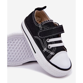 Inna Baskets pour enfants Black Velcro noir 2