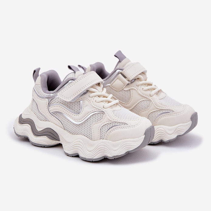 Inna Baskets pour enfants sur une semelle blanche épaisse 1