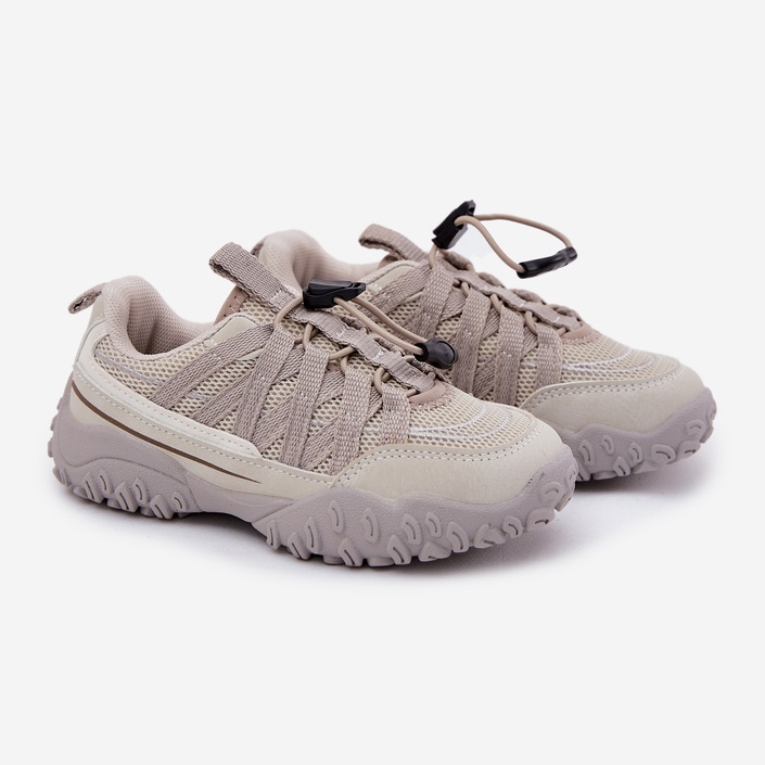 Inna Baskets pour enfants avec un scarabée léger beige 2 Inna Baskets pour enfants avec un scarabée léger beige 2