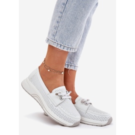 Chaussures ouvertes en cuir naturel sur la plate-forme blanche Artiker 56C2101 1 Chaussures ouvertes en cuir naturel sur la plate-forme blanche Artiker 56C2101 1