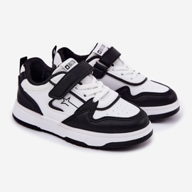 Sneakers pour enfants légers Big Star RR374052 blanc et noir 1