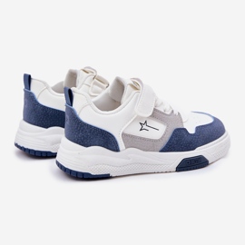 Baskets pour bébé léger Big Star RR374053 blanc et bleu blanche 2