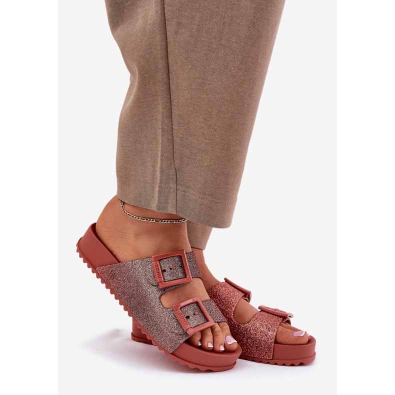 Les tongs pour femmes parfumés avec des paillettes et des boucles Zaxy RR285025 Pink Diry rose 1 Les tongs pour femmes parfumés avec des paillettes et des boucles Zaxy RR285025 Pink Diry rose 1