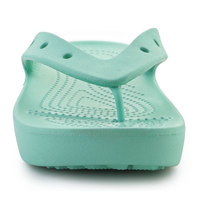 Talons Crocs Classic Platfrom Flip Oxygen 207714-3UG vert 1