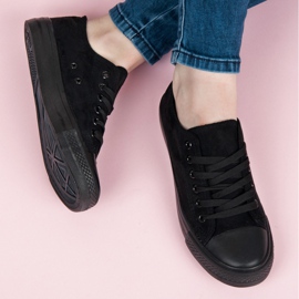 Seastar Baskets à lacets en daim noir 1