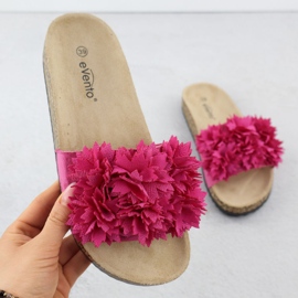 Les tongs féminins avec des fleurs rose Evento 8319 1