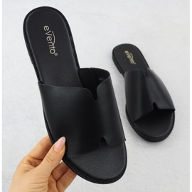 EVento Les tongs noirs classiques des femmes 8835 le noir 1