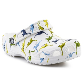 Clogs pour enfants Crocs Classic Character Print Clog 209695-9DH blanc blanche 2