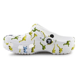 Clogs pour enfants Crocs Classic Character Print Clog 209695-9DH blanc 6