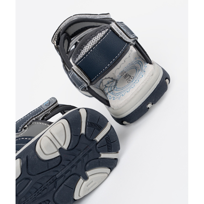 Shelvt Sandales des garçons bleu marine 1