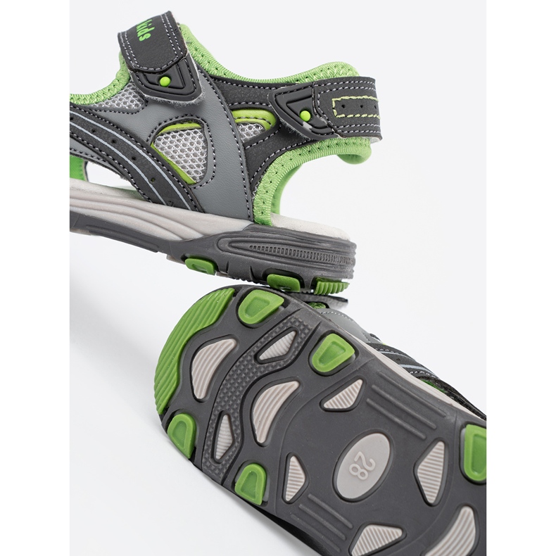 Shelvt Sandales garçons gris 2