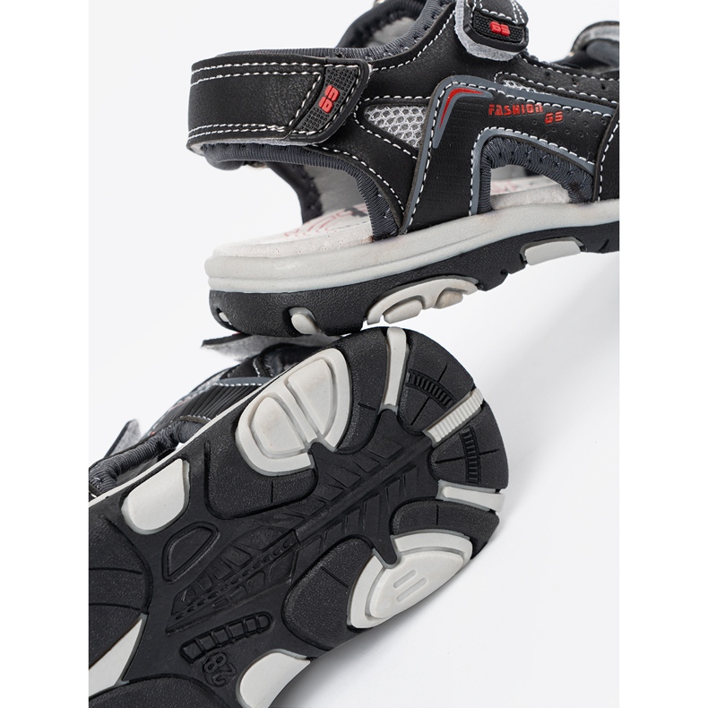 Shelvt Sandales des garçons noirs le noir 1