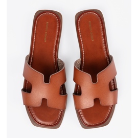 Sergio Leone Flip brun -flops avec un orteil carré 2