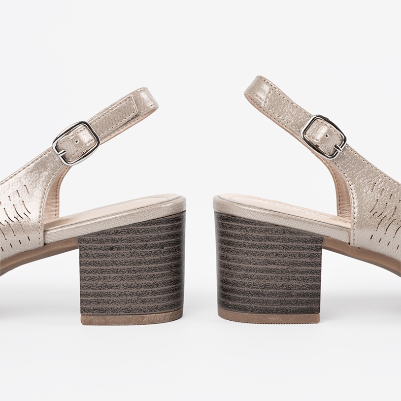 Sergio Leone Sandales dorées à thèmes basses 1