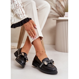 Mocassins Femme Avec Noeud S.Barski HY42-331 Noir le noir 4