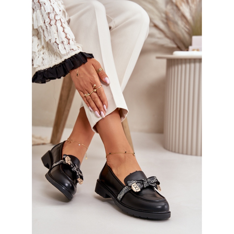 Mocassins Femme Avec Noeud S.Barski HY42-331 Noir 4