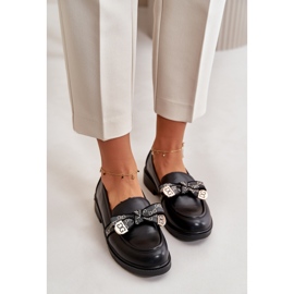 Mocassins Femme Avec Noeud S.Barski HY42-331 Noir 3