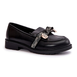 Mocassins Femme Avec Noeud S.Barski HY42-331 Noir 2