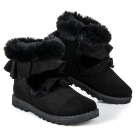 Seastar Bottines noires à volant le noir 1