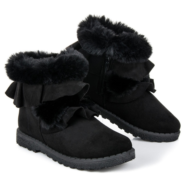 Seastar Bottines noires à volant 1